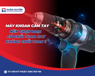 Máy Khoan Cầm Tay: Nên Chọn Loại Có Chổi Than Hay Không Chổi Than?
