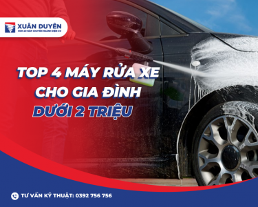 Top 4 Máy Rửa Xe Dưới 2 Triệu Cho Gia Đình