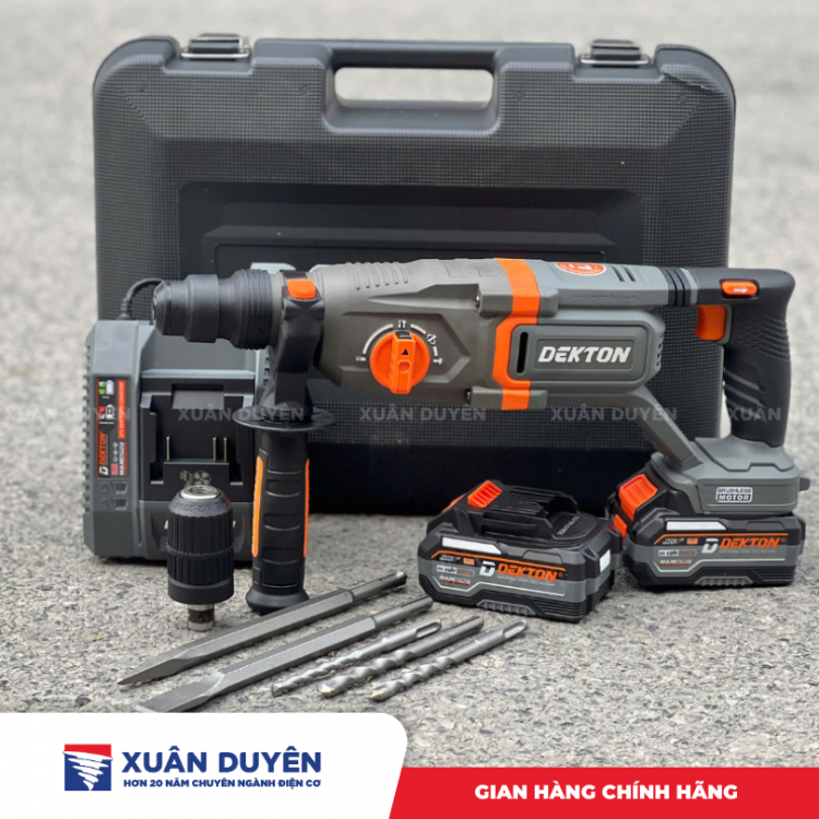 Máy khoan 3 chức năng pin 21V Dekton M21-RH2603BX