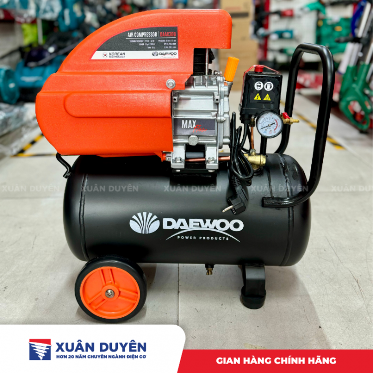 Máy nén khí không dầu 30L Daewoo DAAC-30D