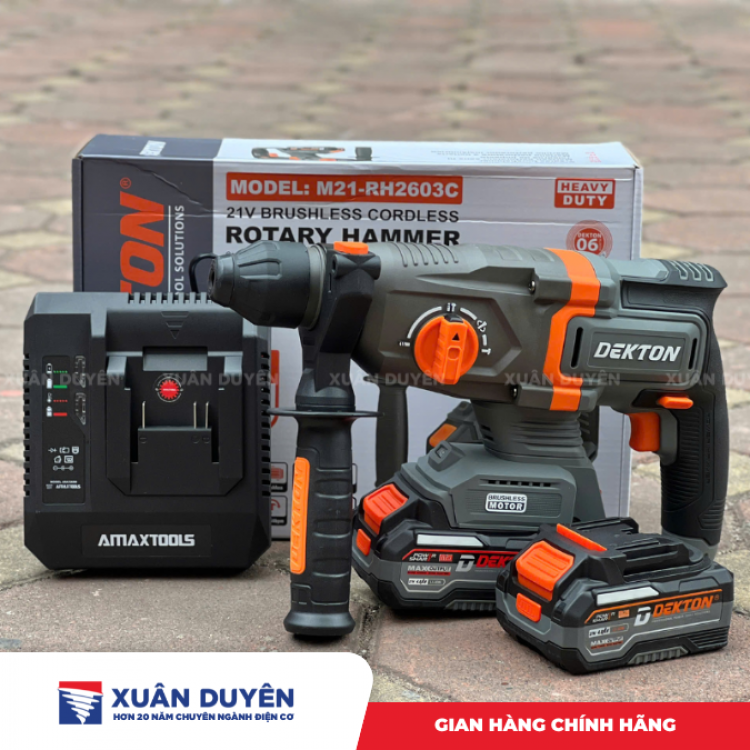 Máy khoan 3 chức năng pin 21V Dekton M21-RH2603C