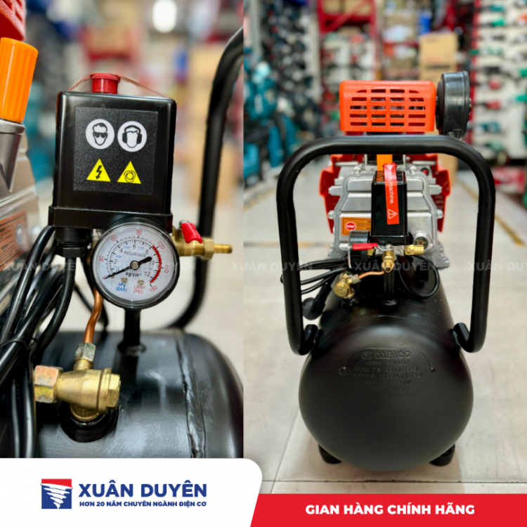 Máy nén khí không dầu 30L Daewoo DAAC-30D