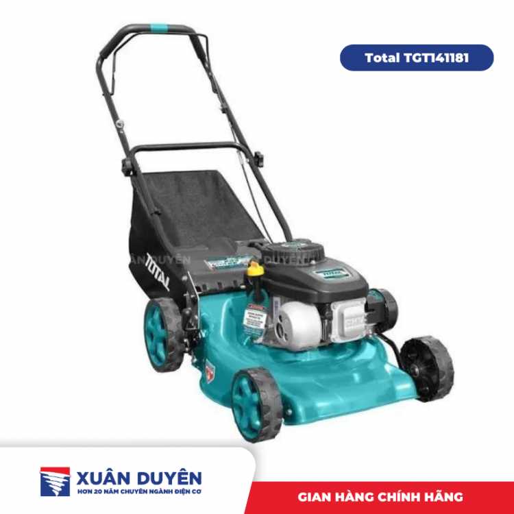 Máy cắt cỏ đẩy tay chạy xăng 4 bánh 4HP Total TGT141181