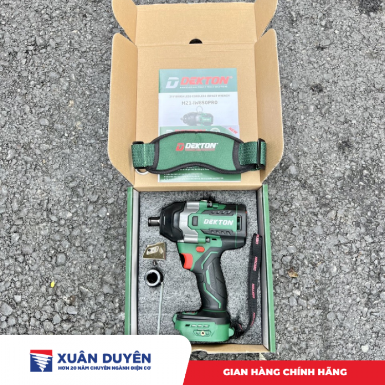 Máy siết bu lông dùng pin 21V Dekton M21-IW850PRO