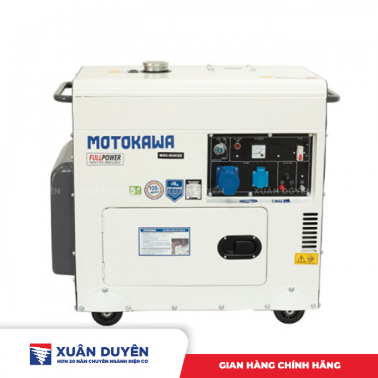 Máy phát điện cách âm 6.5KW Motokawa MDG-8000SE