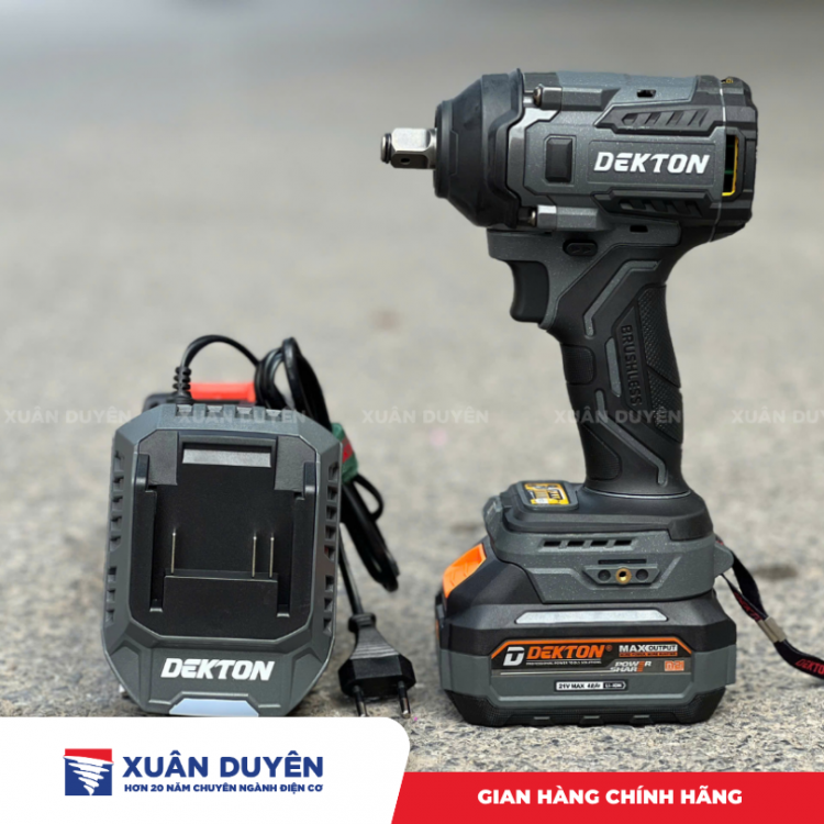 Máy siết bu lông dùng pin 21V Dekton M21-IW550PRO