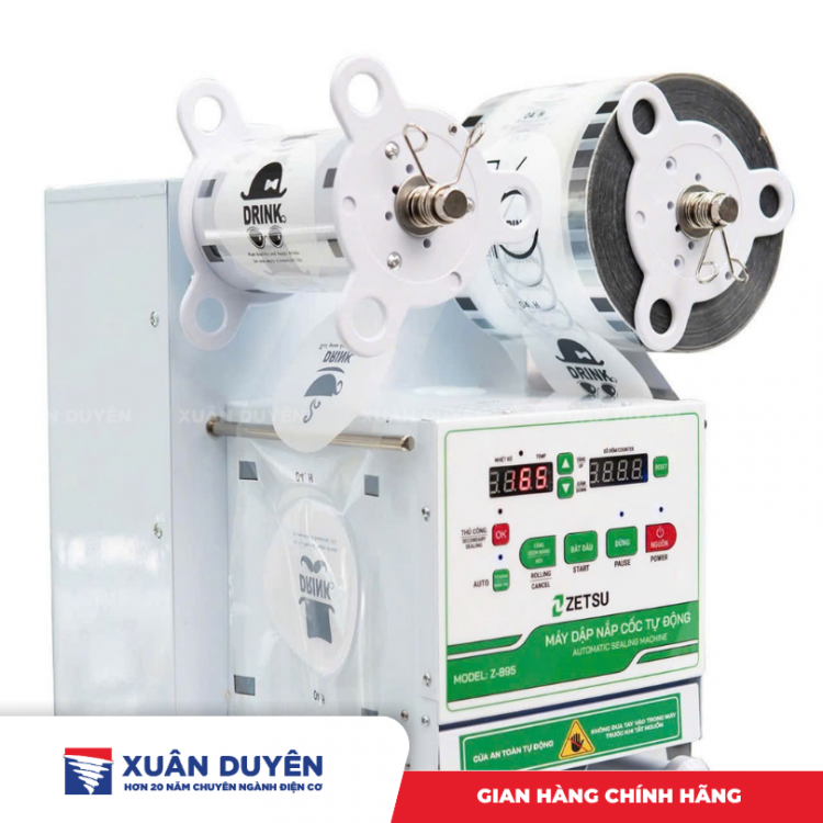 Máy dập nắp cốc tự động Zetsu Z-895