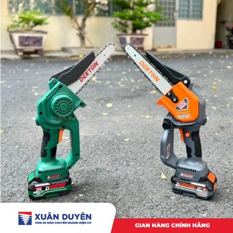 Máy cưa xích dùng pin 21V Dekton M21-CS08BLC