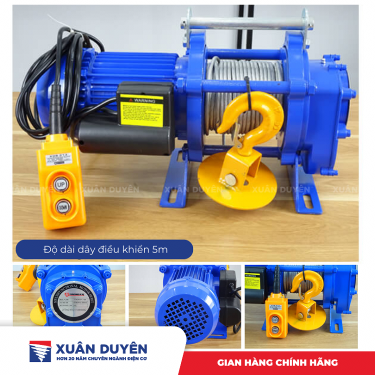 Máy tời xây dựng 300-600kg Stronger KCD600