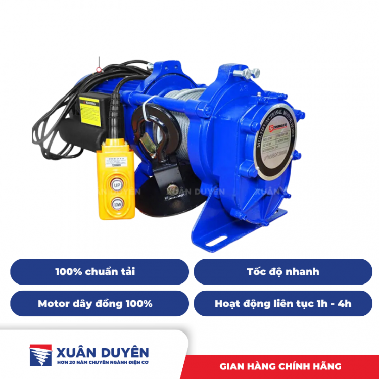 Máy tời xây dựng 300-600kg Stronger KCD600