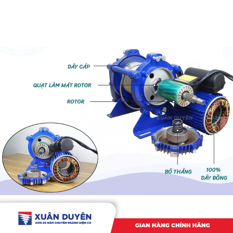 Máy tời xây dựng 300-600kg Stronger KCD600