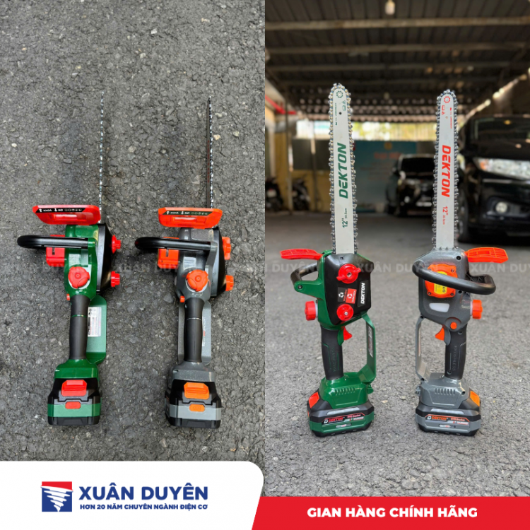 Máy cưa xích dùng pin 21V Dekton M21-CS12BLC 