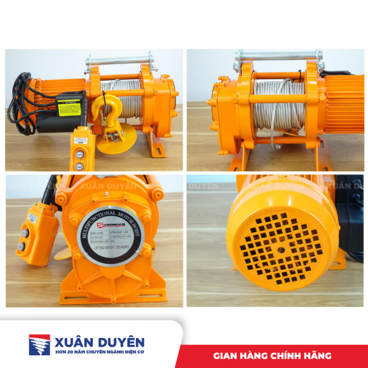 Máy tời xây dựng 200-400kg Stronger KCD-400