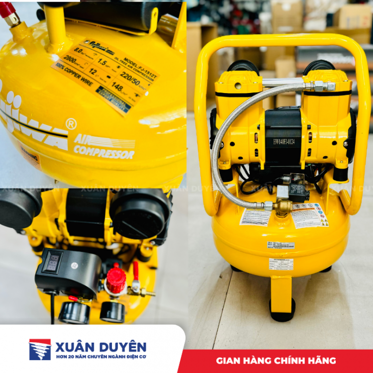Máy nén khí không dầu 12L Fujiwa FJ-1512T