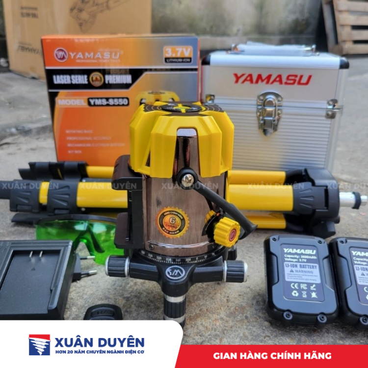 Máy cân tia laze 5 tia xanh Yamasu YMS-S550