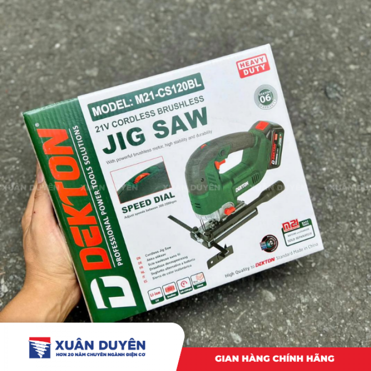 Máy cưa lọng pin 21V Dekton M21-CS120BL