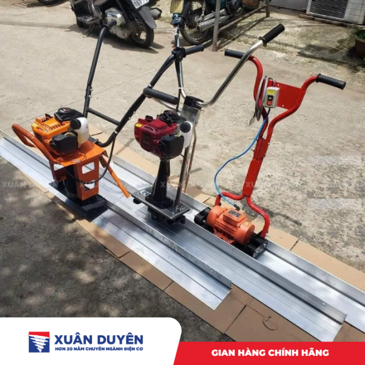Máy đầm thước khung inox Honda GX35