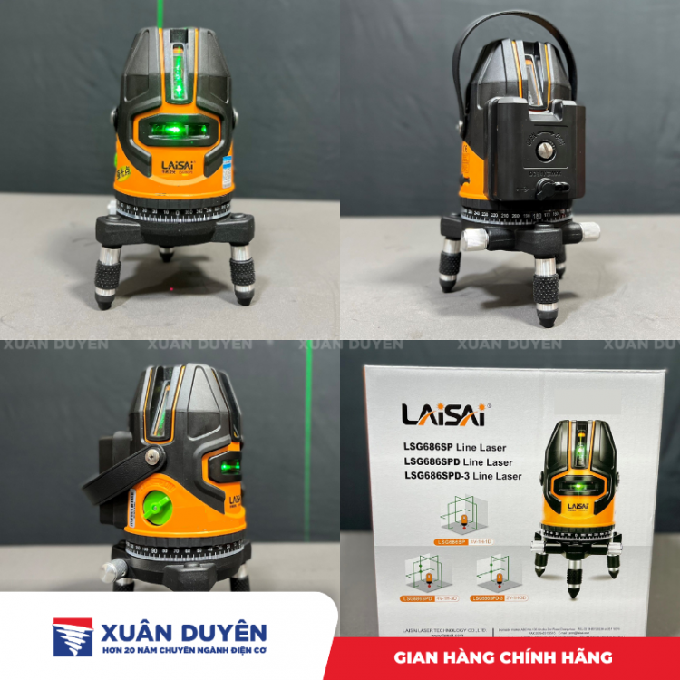 Máy cân tia laze 5 tia xanh Laisai 6860D