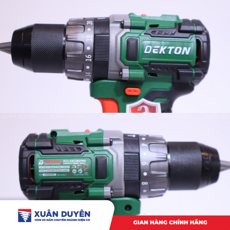 Máy khoan pin 21V Dekton M21-KB1385PRO