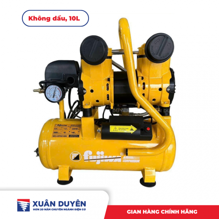 Máy nén khí không dầu 10L Fujiwa FJ-1510