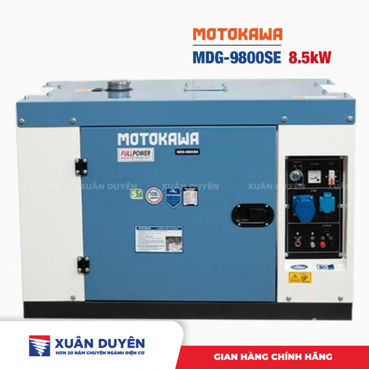Máy phát điện cách âm 8.5KW Motokawa MDG-9800SE