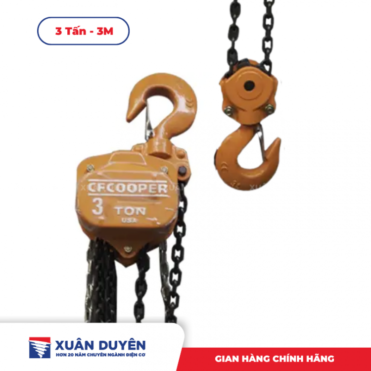 Pa lăng xích kéo tay 3tấn 3m Cooper 705042N