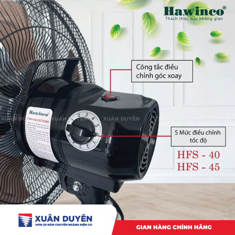 Quạt đứng Hawin HFS-45 