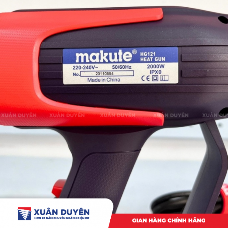 Máy thổi nóng khò màng co Makute HG121 (2000W)