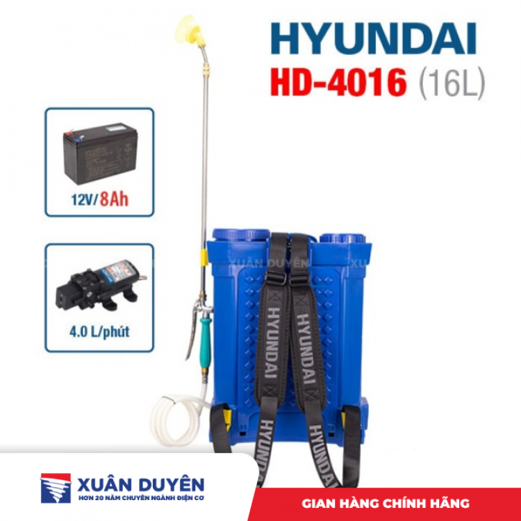 Bình xịt điện Hyundai HD-4016 (16L, 9AH)