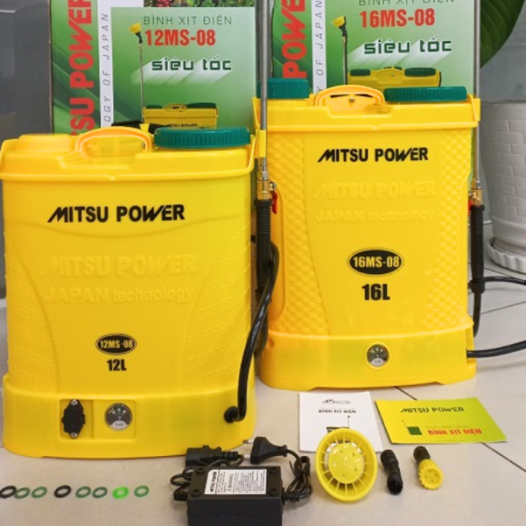 Bình xịt điện Mitsu Power 12MS-08 (12L, 8AH)