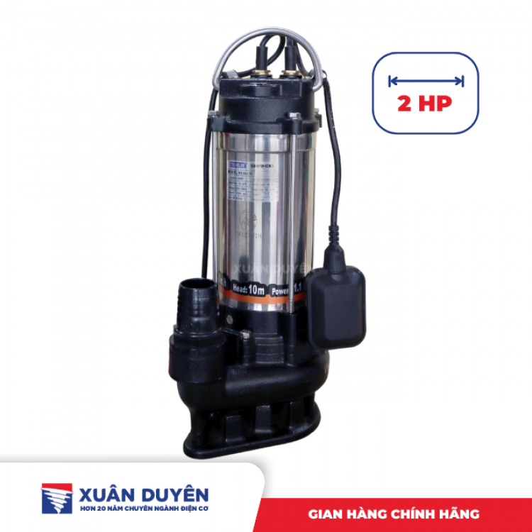 Bơm chìm nước thải rác Techrumi 2HP