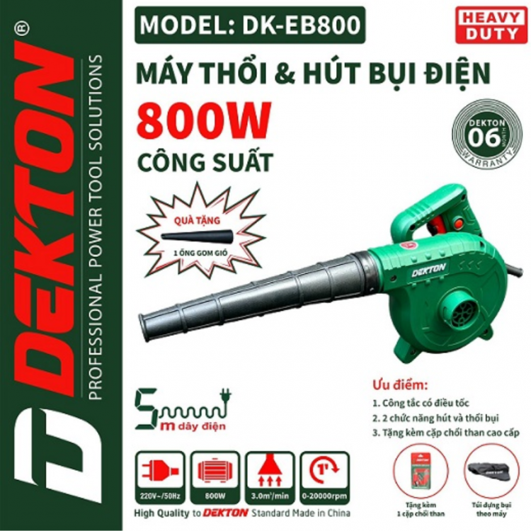 Máy thổi Dekton DK-EB800 (800W)