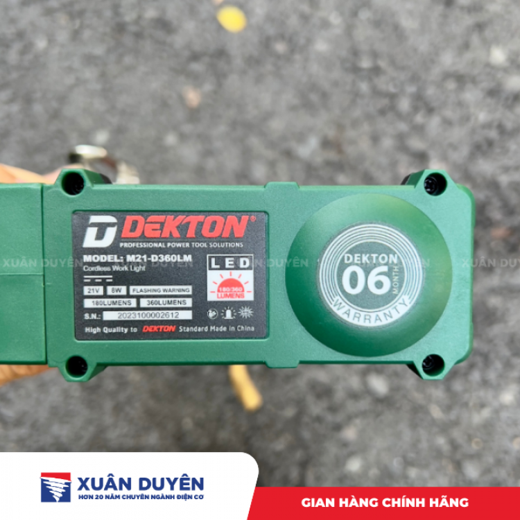 Đèn cầm tay Dekton M21-D360LM (Chưa kèm pin sạc)