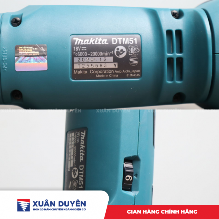 Máy cắt đa năng dùng pin 18V Makita DTM51Z