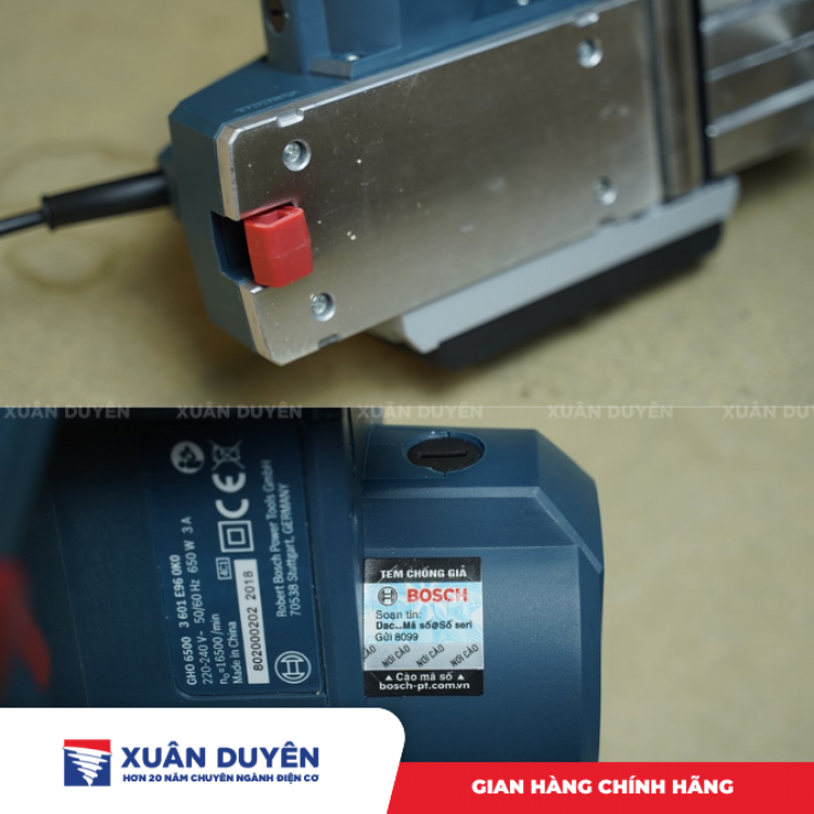 Máy bào gỗ Bosch GHO 6500 (82MM, 650W)