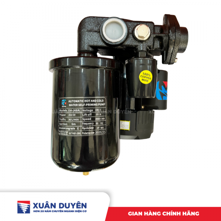 Máy bơm tăng áp Oring GA-200A (200W)