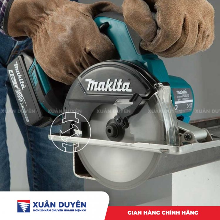 Máy cắt kim loại pin Makita DCS550RME