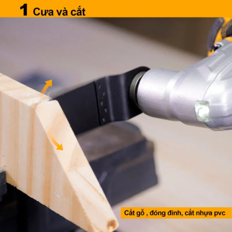 Máy cắt rung đa năng dùng pin 20V Ingco CMLI2001 (Chưa kèm pin sạc)