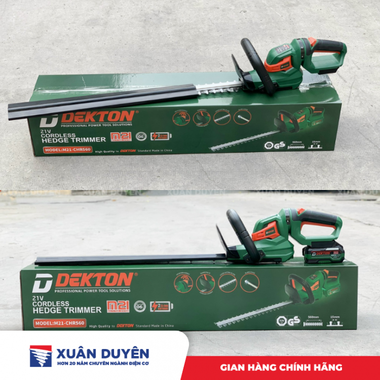Máy cắt tỉa hàng rào dùng pin Dekton M21-CHR560 (Chưa kèm pin sạc)