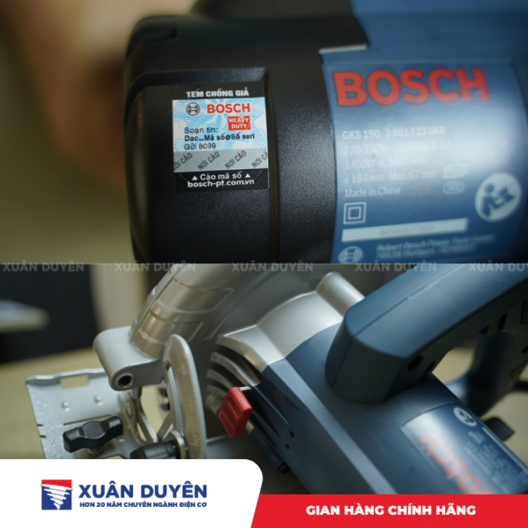 Máy cưa đĩa Bosch GKS 190 (184MM, 1400W)