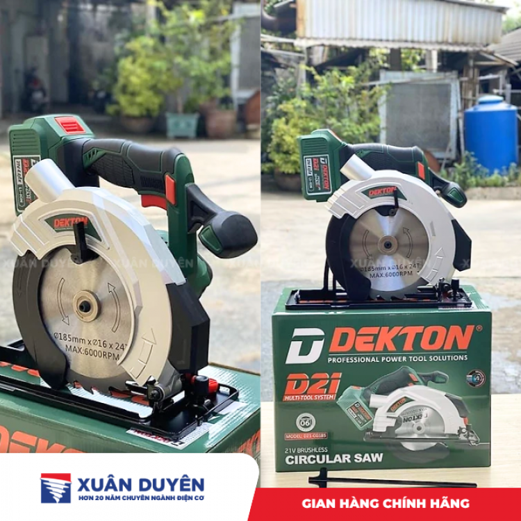 Máy cưa đĩa dùng pin 21V Dekton D21-CG185 (Chưa kèm pin sạc)