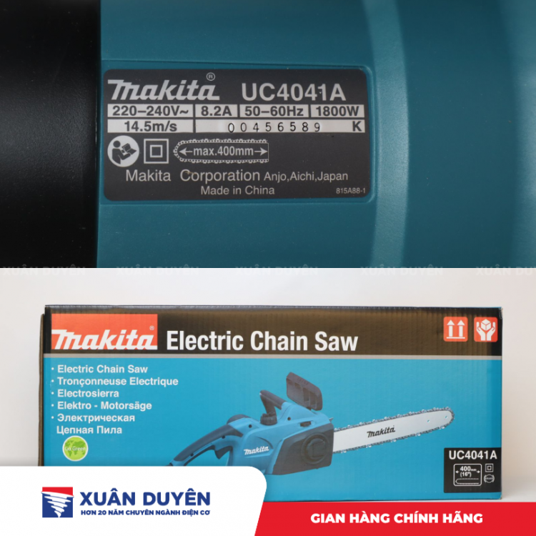 Máy cưa xích điện Makita UC4041A (400MM, 1800W)