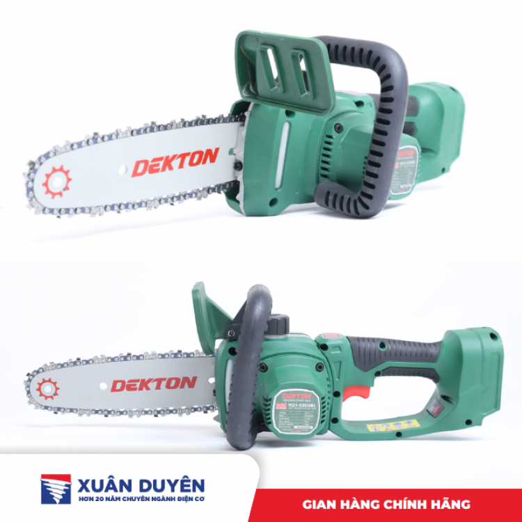 Máy cưa xích dùng pin 21V Dekton M21-CS08BL (Chưa kèm pin sạc)