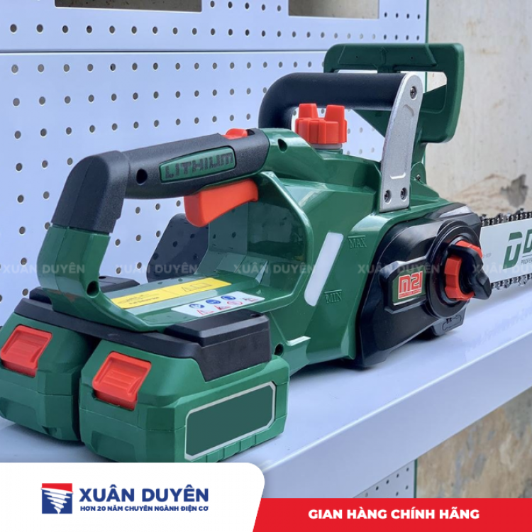 Máy cưa xích pin 42V Dekton M21X2-CS14 (Chưa kèm pin sạc, chổi than)