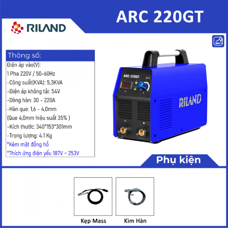 Máy hàn que Riland ARC 220GT 