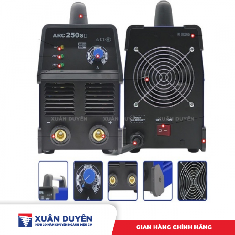 Máy hàn que Riland ARC250SII (2 dòng điện)