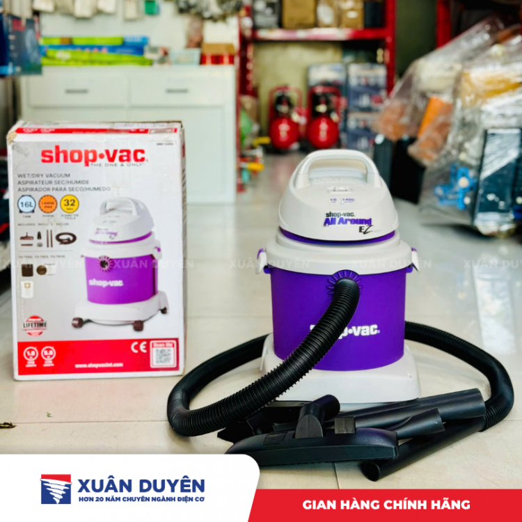 Máy hút bụi khô/ ướt thổi SHOP-VAC (16L, 1400W) 