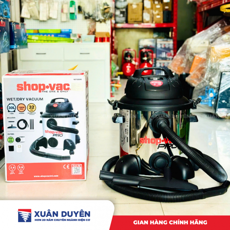 Máy hút bụi khô/ ướt thổi SHOP-VAC PRO (20L/ 30L)