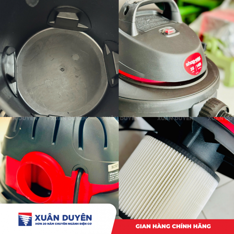 Máy hút bụi khô/ ướt thổi SHOP-VAC SUPER (20L/25L)