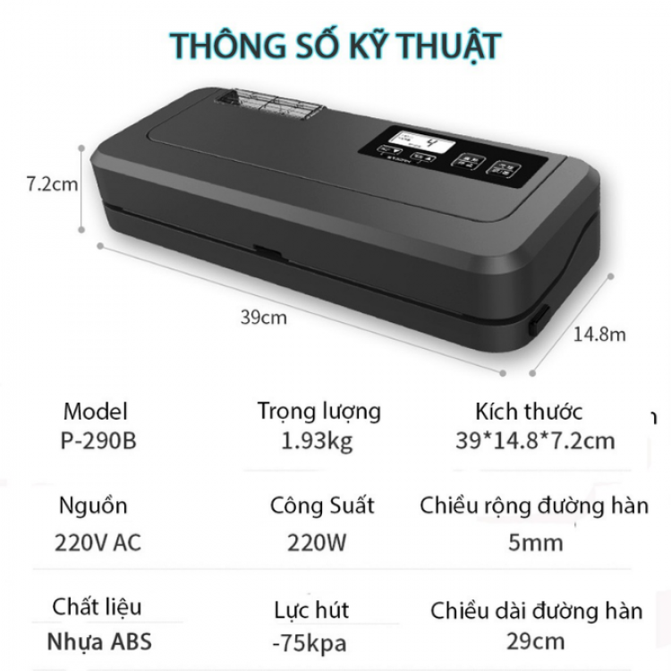 Máy hút chân không gia đình tự động YZ-30B